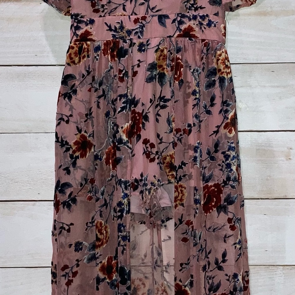 GB Gianni Bini Velvet Maxi Romper S